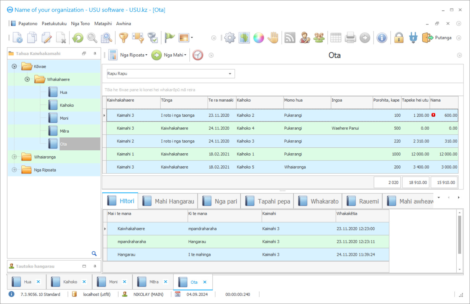 Hōtaka mo te tapanga - Whakaahuatanga hōtaka