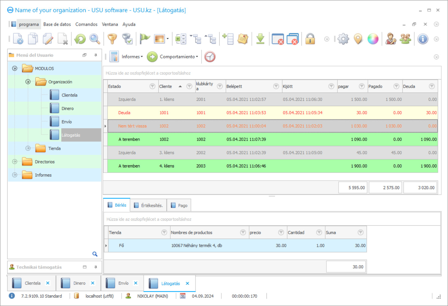 Program fürdőhöz - Program képernyőképe