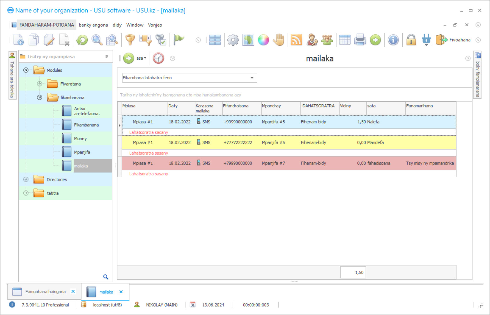 Programa ho an'ny mailaka - Pikantsary fandaharana